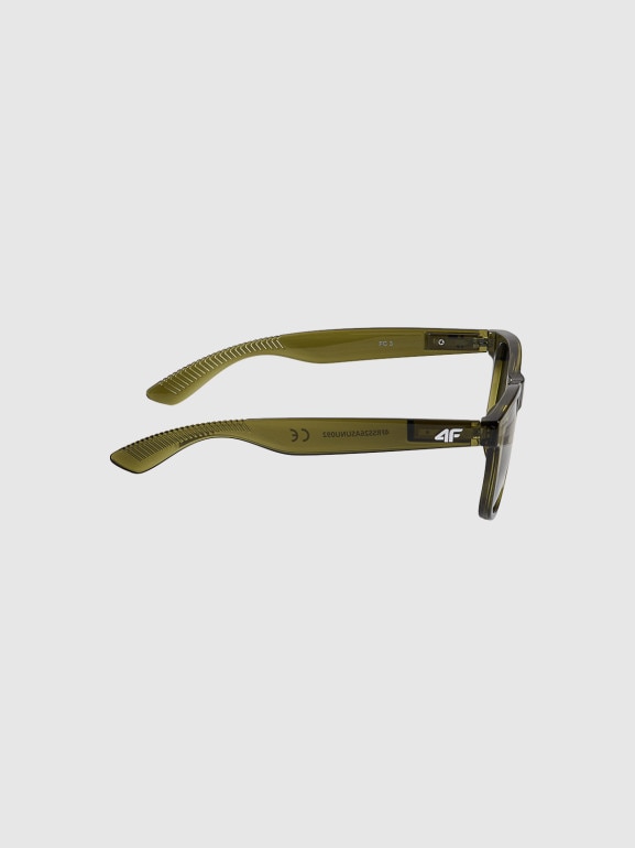 Okulary przeciwsłoneczne z powłoką lustrzaną 4F 4FRSS26ASUNU092 - khaki