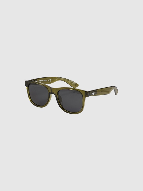 Okulary przeciwsłoneczne z powłoką lustrzaną 4F 4FRSS26ASUNU092 - khaki
