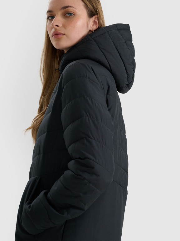 Płaszcz puchowy pikowany 4F 4FRAW25TDJAF0811 - czarny