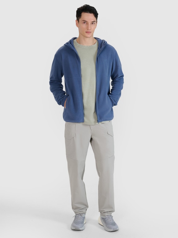 Polar regular z kapturem męski 4F 4FWSS25TFLEM321 - granatowy