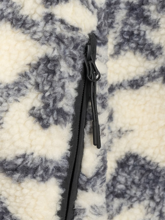 Polar sherpa rozpinany ze stójką uniseks 4F 4FWAW25TFLEU352 - beżowy