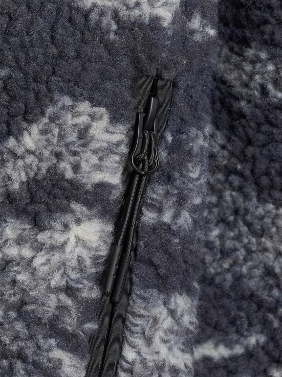 Polar sherpa rozpinany ze stójką uniseks 4F 4FWAW25TFLEU352 - granatowy