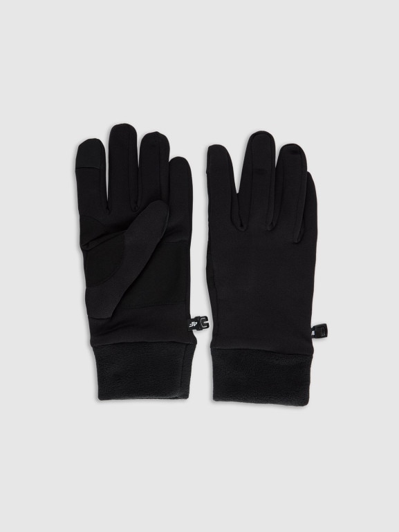 Rękawiczki dzianinowe Touch Screen uniseks 4F 4FWMM00AGLOU126 - czarne