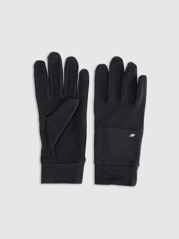 Rękawiczki dzianinowe Touch Screen uniseks 4F 4FWMM00AGLOU150 - czarne