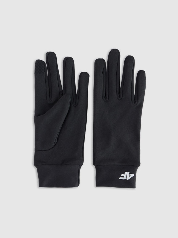 Rękawiczki dzianinowe Touch Screen uniseks 4F 4FWMM00AGLOU153 - czarne