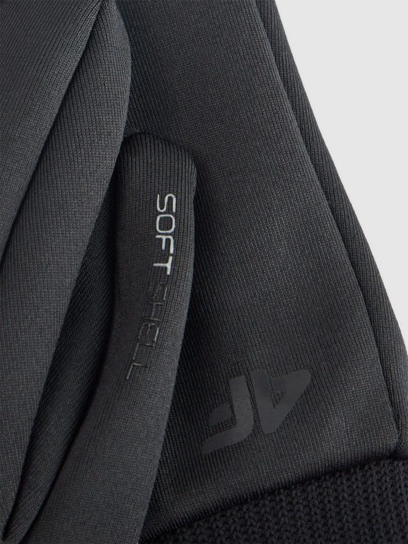 Rękawiczki uniseks Touch Screen 4F 4FWMM00AFGLU183 - czarne