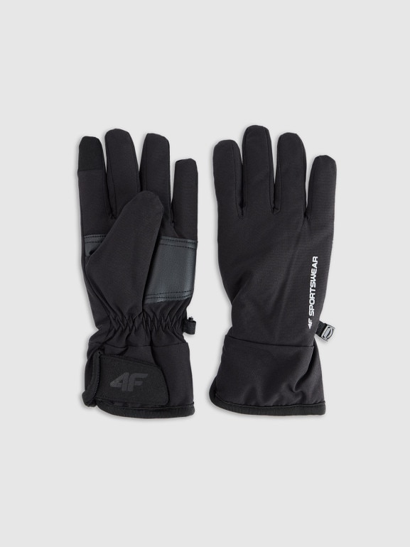 Rękawiczki zimowe Touch Screen uniseks 4F 4FWMM00AGLOU125 - czarne