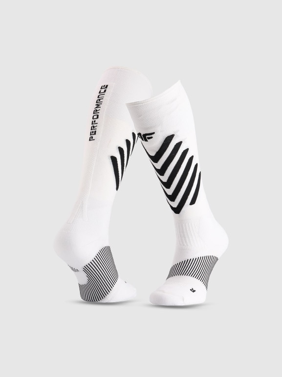 Skarpety narciarskie uniseks 4F 4FRAW25UFSOU353 - białe