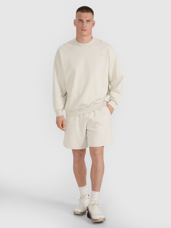 Spodenki dresowe uniseks 4F 4FWSS25TSHOU544 - beżowe