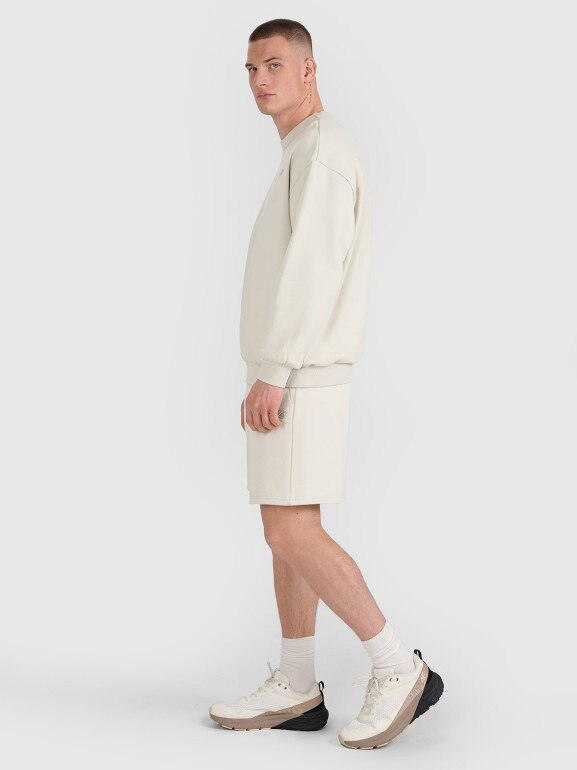 Spodenki dresowe uniseks 4F 4FWSS25TSHOU544 - beżowe