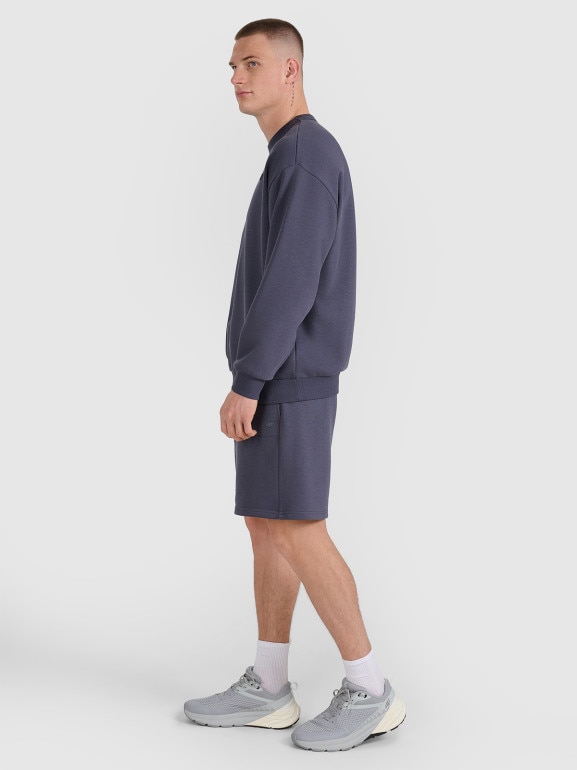 Spodenki dresowe uniseks 4F 4FWSS25TSHOU544 - granatowe