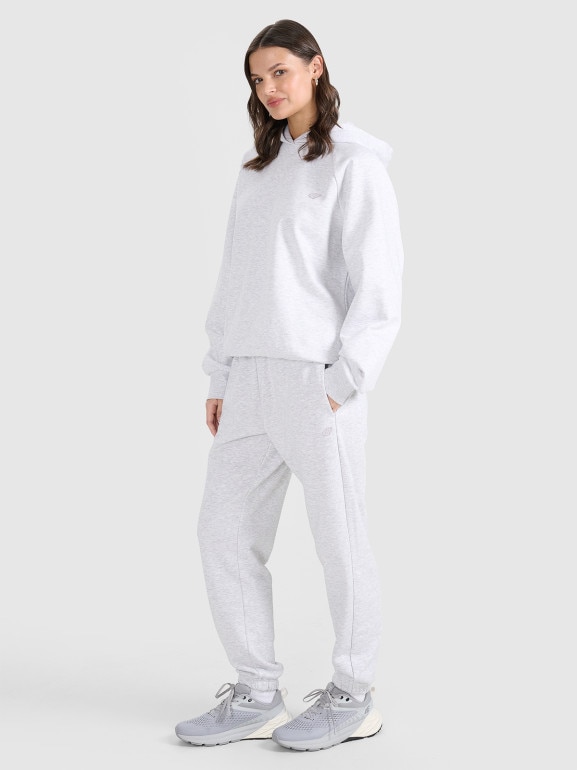Spodnie dresowe joggery uniseks 4F 4FWSS25TTROU0997 - szare