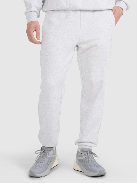 Spodnie dresowe joggery uniseks 4F 4FWSS25TTROU0997 - szare