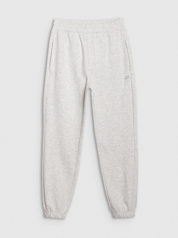 Spodnie dresowe joggery uniseks 4F 4FWSS25TTROU0997 - szare