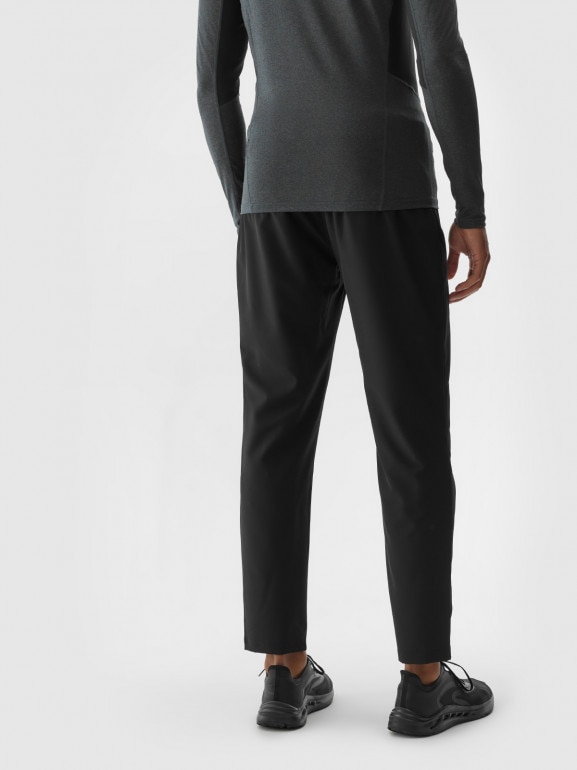 Męskie spodnie treningowe 4F 4FWAW24TFTRM684 - czarne