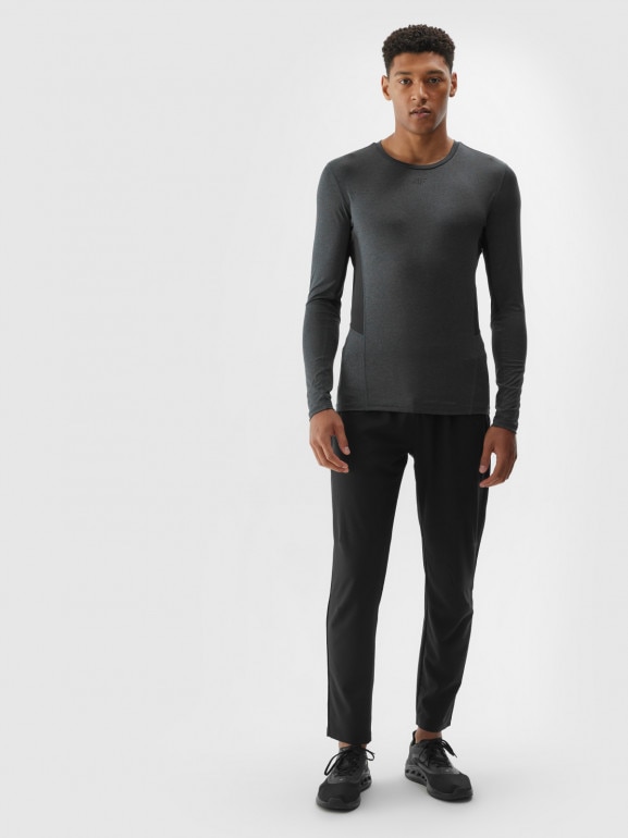 Męskie spodnie treningowe 4F 4FWAW24TFTRM684 - czarne