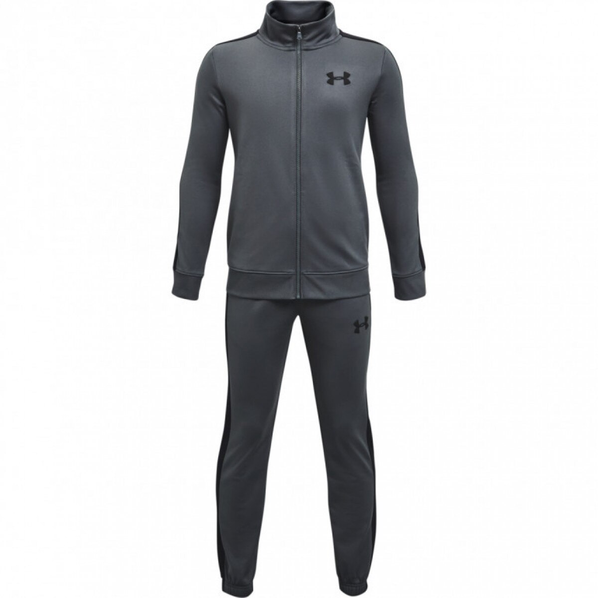 CHŁOPIĘCY DRES KOMPLET TRENINGOWY UNDER ARMOUR UA KNIT TRACK SUIT - szary