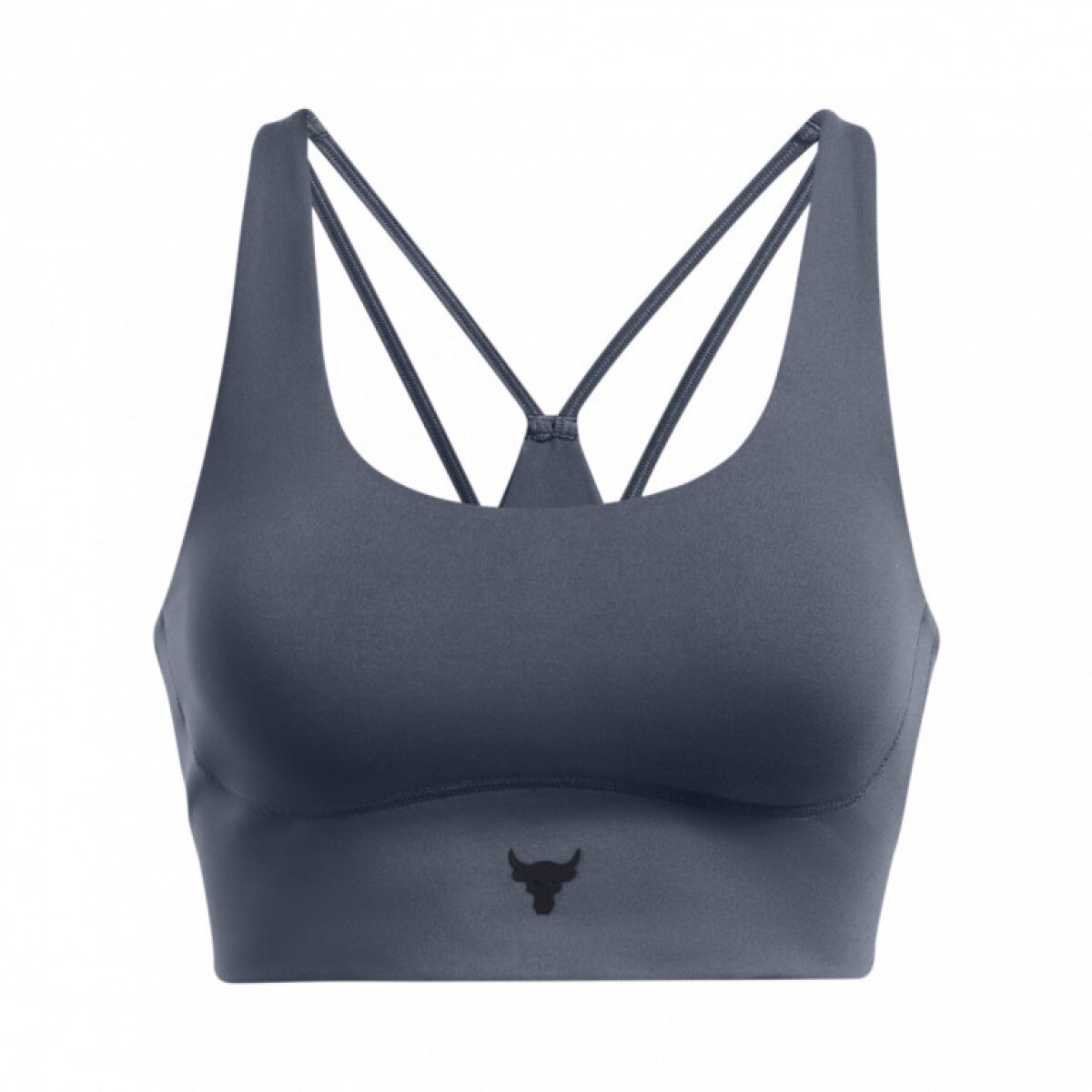 Damski biustonosz treningowy Under Armour Project Rock Let's Go Grind Sportlette - szary