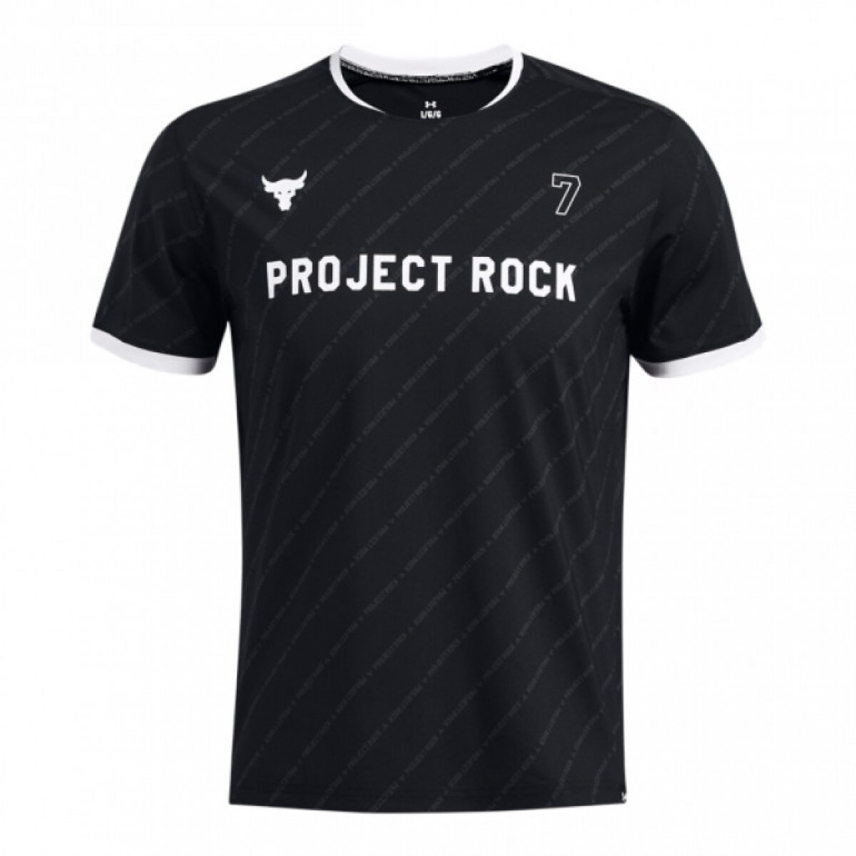 Męska koszulka treningowa Under Armour Project Rock Rugby Shirt - czarna