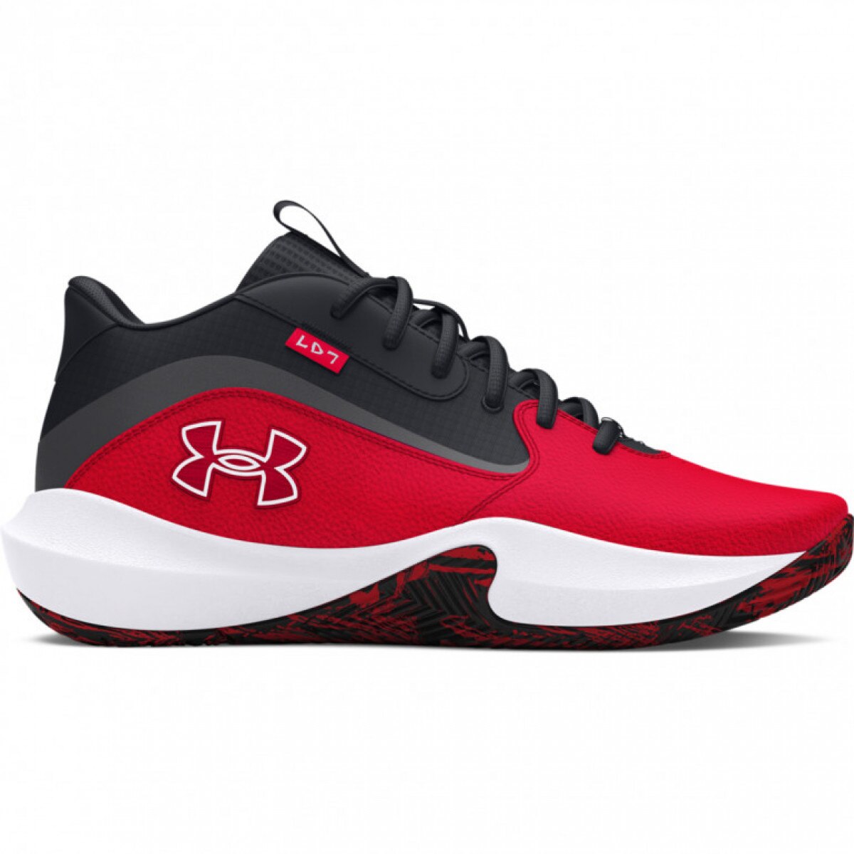 Buty do koszykówki uniseks Under Armour UA Lockdown 7 - czerwone