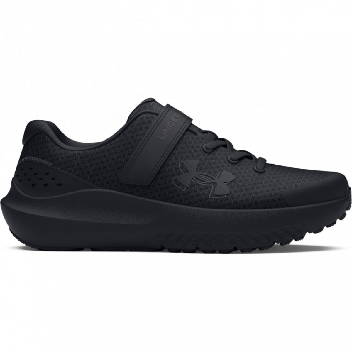 Chłopięce buty do biegania Under Armour UA BPS Surge 4 AC - czarne