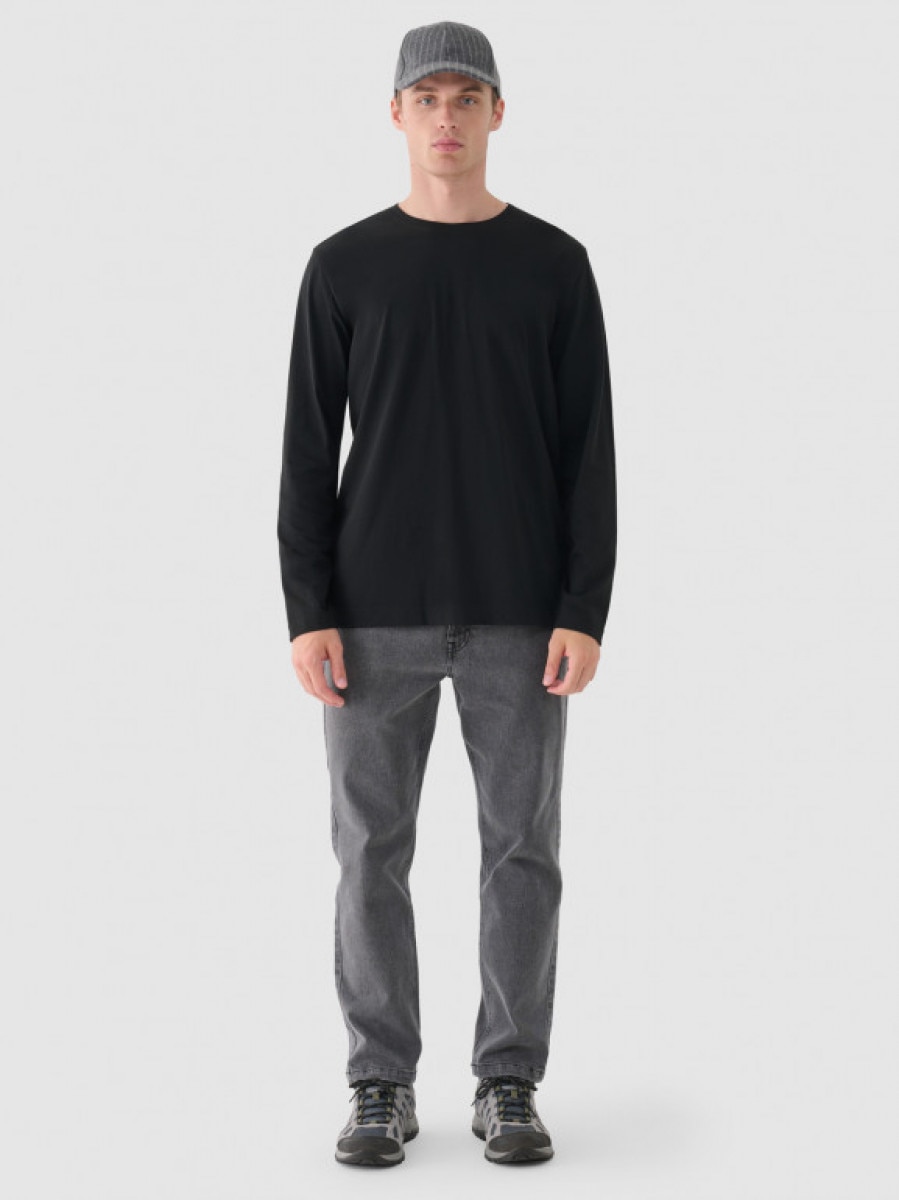 Męskie jeansy slim Outhorn OTHWAW24TJNSM011 - szare