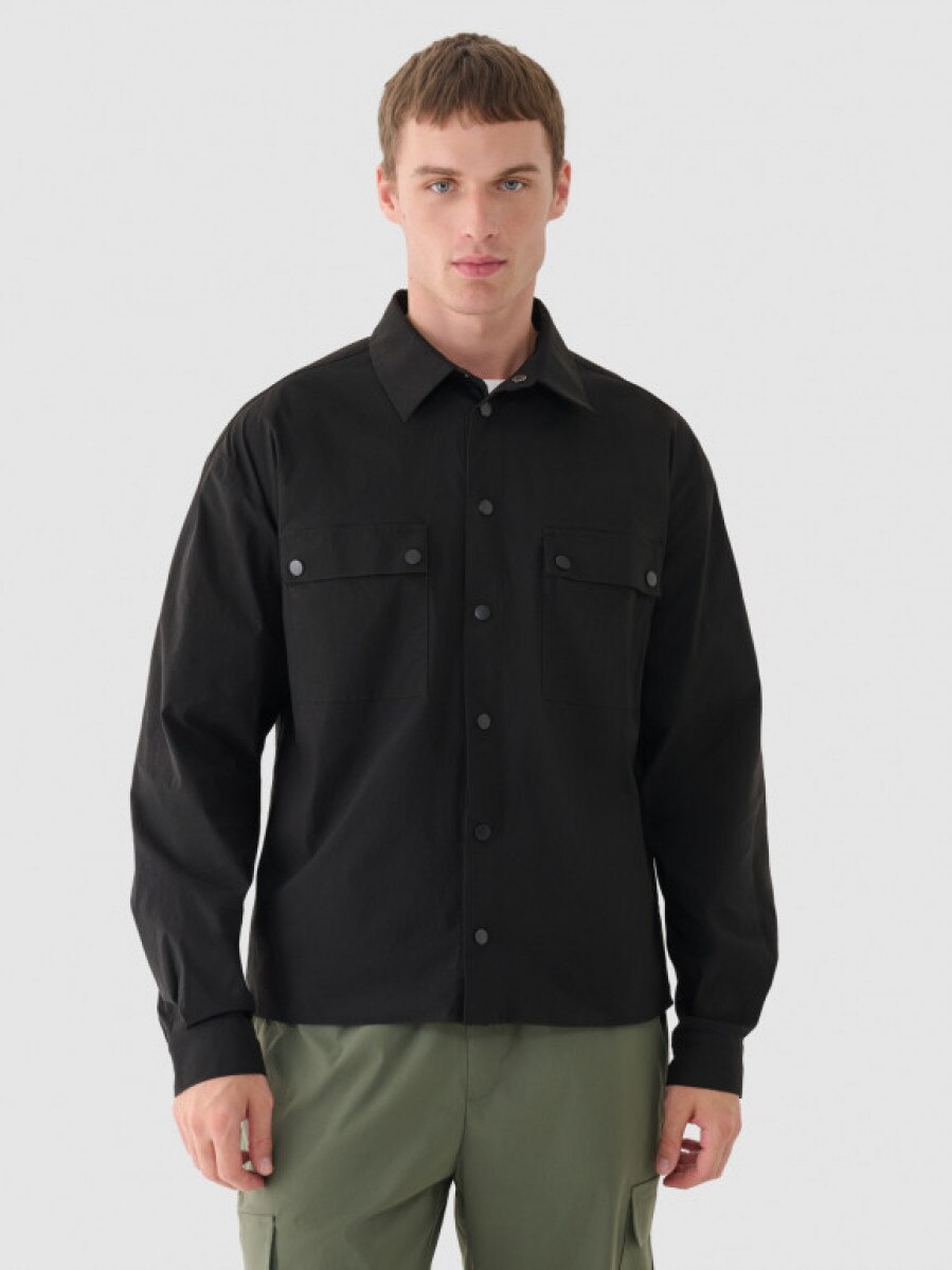 Męska koszula Outhorn OTHWAW24TSHIM089 - czarna