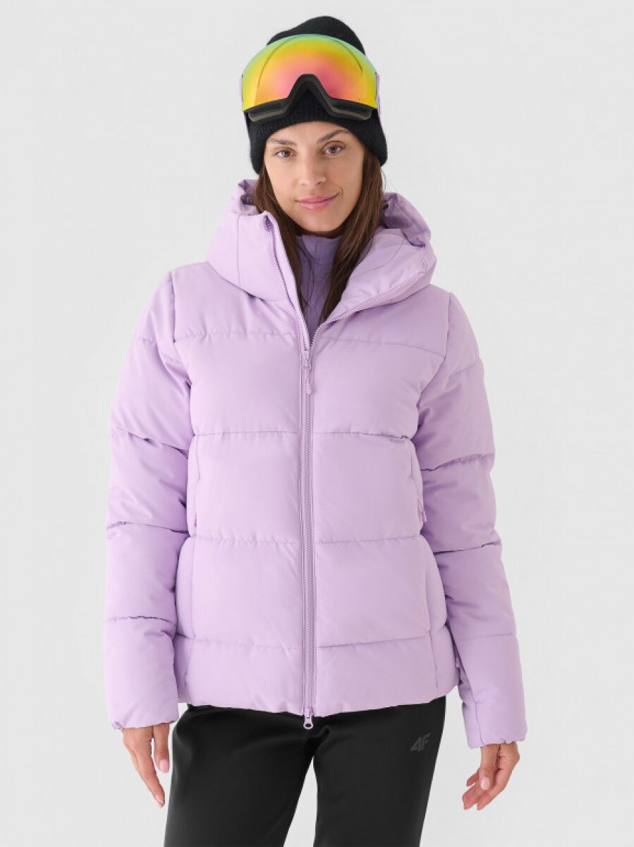 Damska kurtka narciarska 4F 4FWAW24TTJAF573 - fioletowa