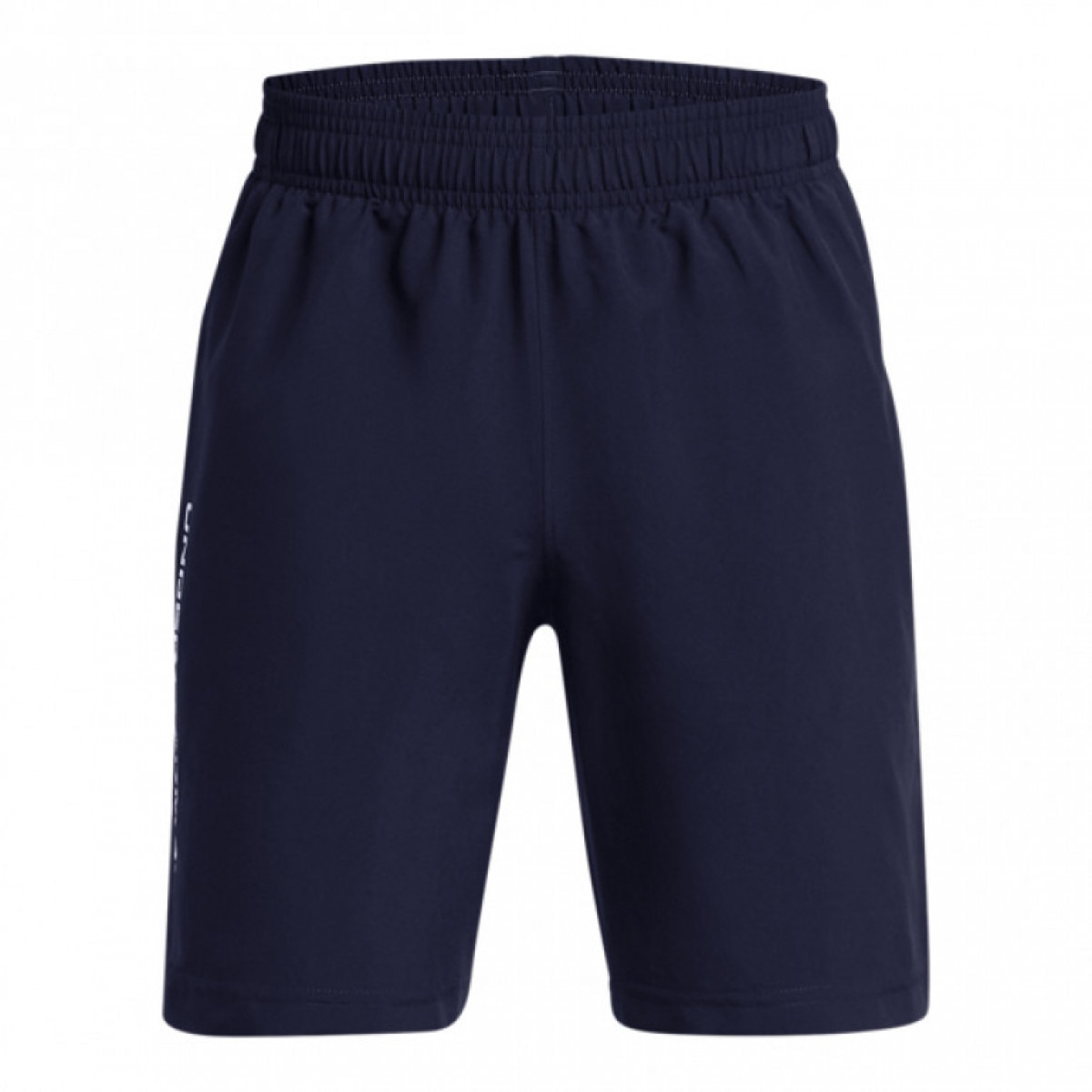 Chłopięce spodenki treningowe Under Armour UA Tech Woven Wordmark Short - granatowe