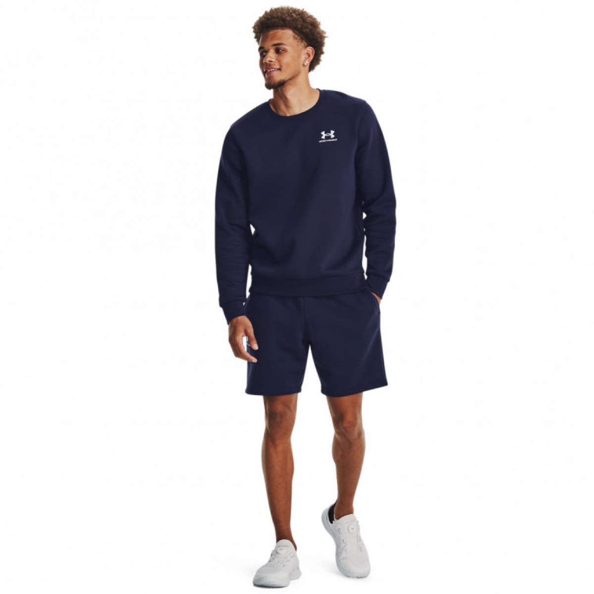 Męskie spodenki dresowe Under Armour UA Icon Fleece Short - granatowe