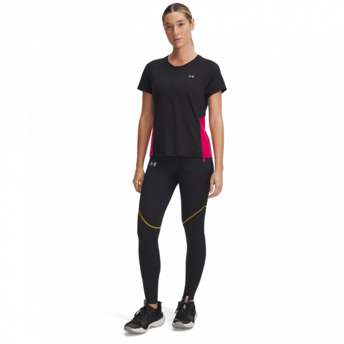 Damskie legginsy do biegania Under Armour UA Trail Run Tight - czarne