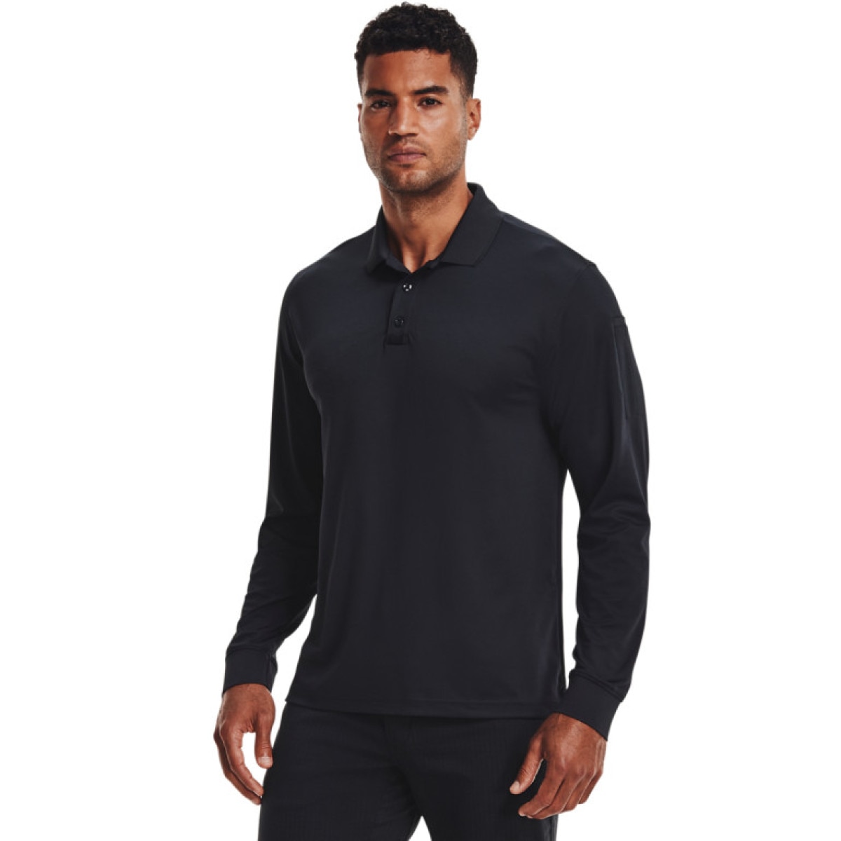 Męski longsleeve treningowy Under Armour UA Tactical Performance Polo 2.0 LS - granatowy