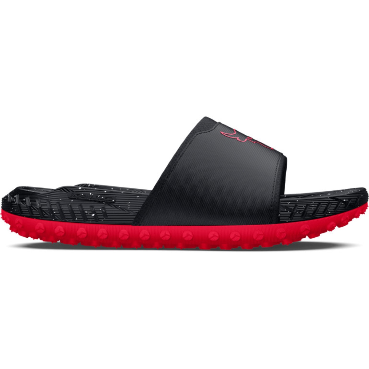 Klapki uniseks Under Armour Project Rock 3 UFC Slides - czarne