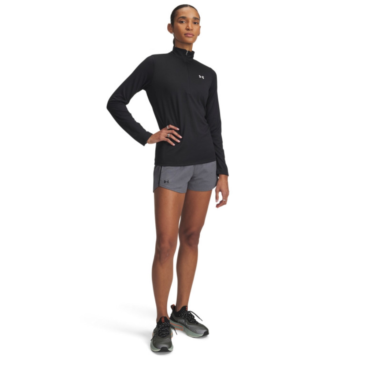 Damskie spodenki treningowe Under Armour Tech Play Up Shorts - szare