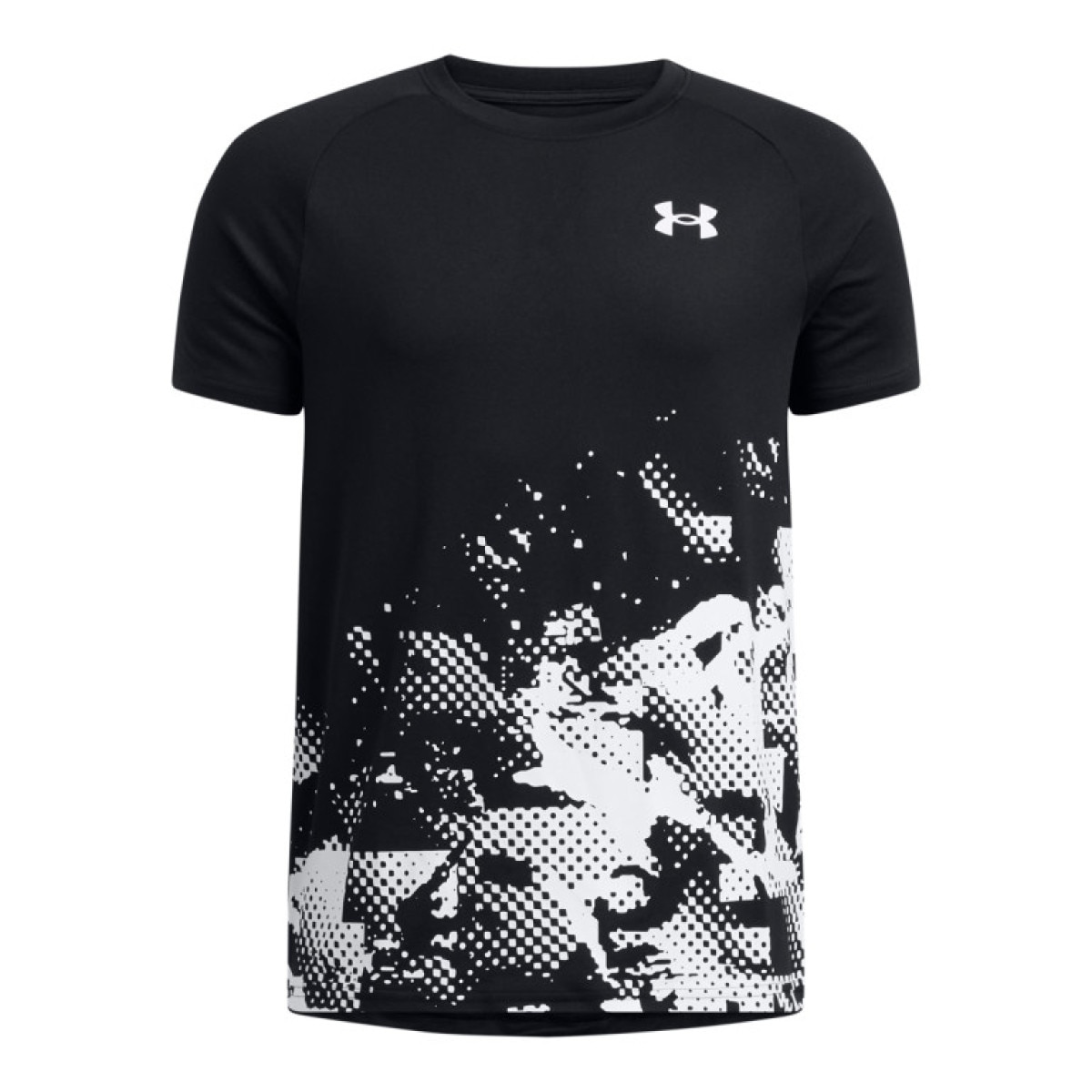 Chłopięca koszulka treningowa Under Armour UA Tech Graphic SS - czarna