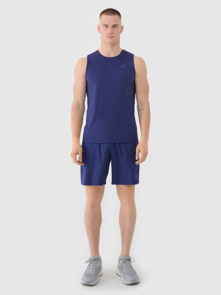 Męskie spodenki treningowe 4F 4FWSS25TFSHM0912 - granatowe