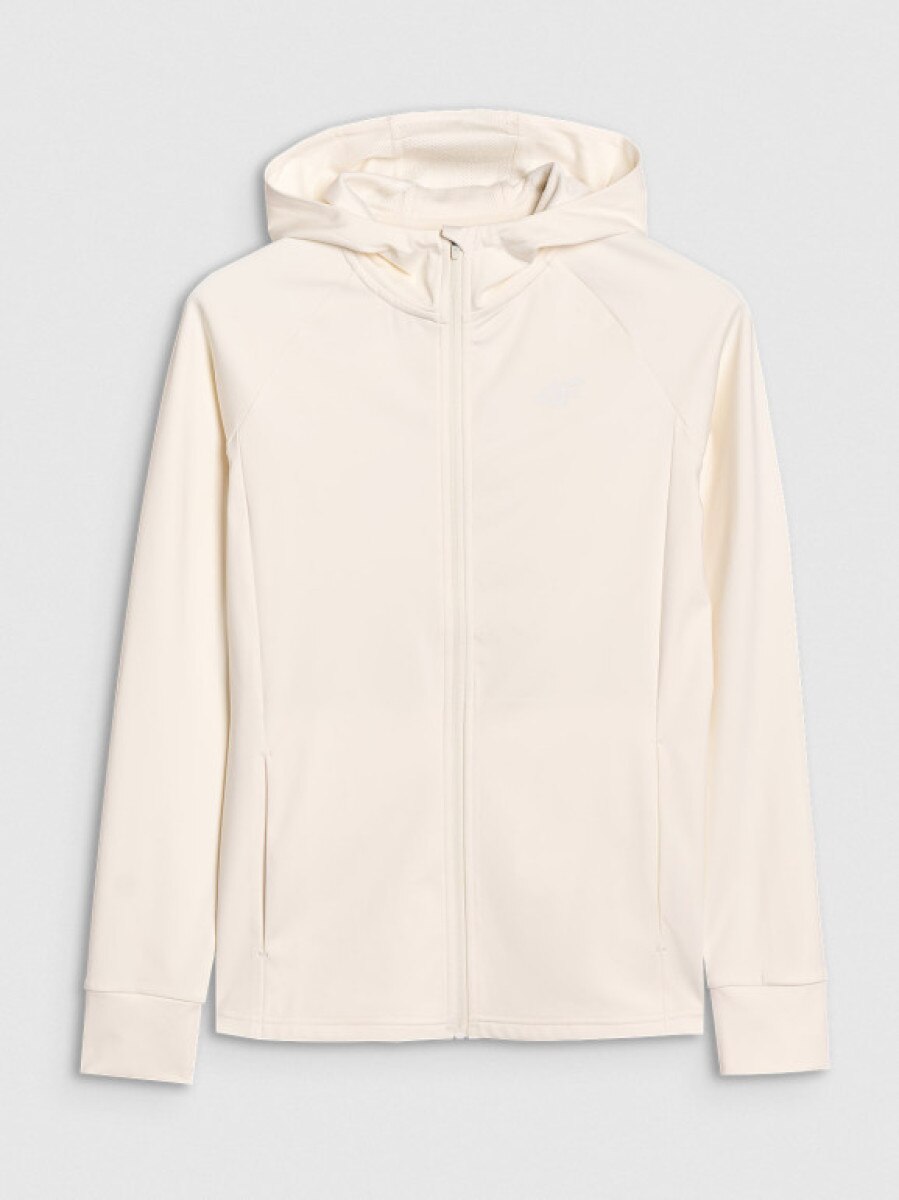 Damska bluza treningowa 4F 4FRSS25TFSWF467 - biała