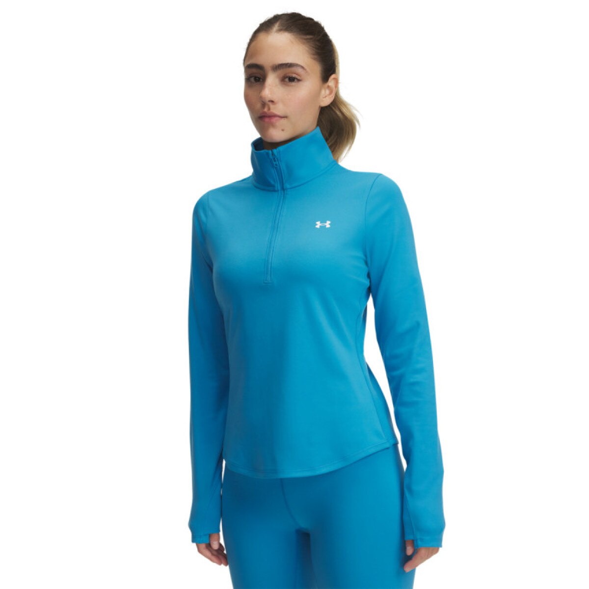 Damski longsleeve treningowy Under Armour Motion 1/2 Zip EMEA - niebieski