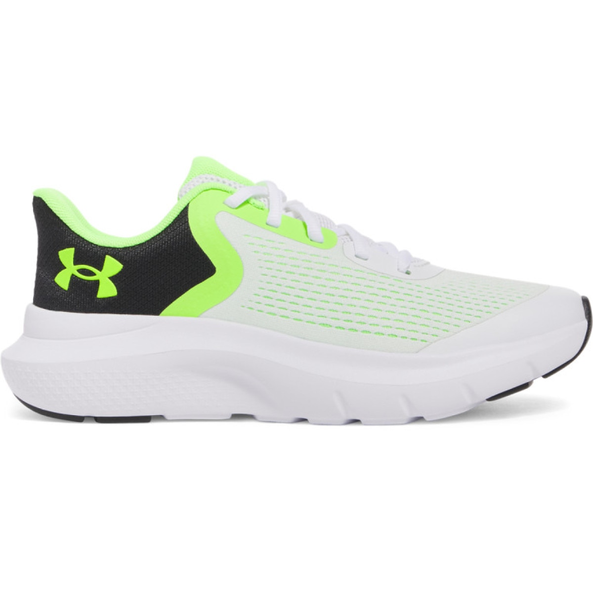 Chłopięce buty do biegania Under Armour UA BGS Rogue 5 - białe