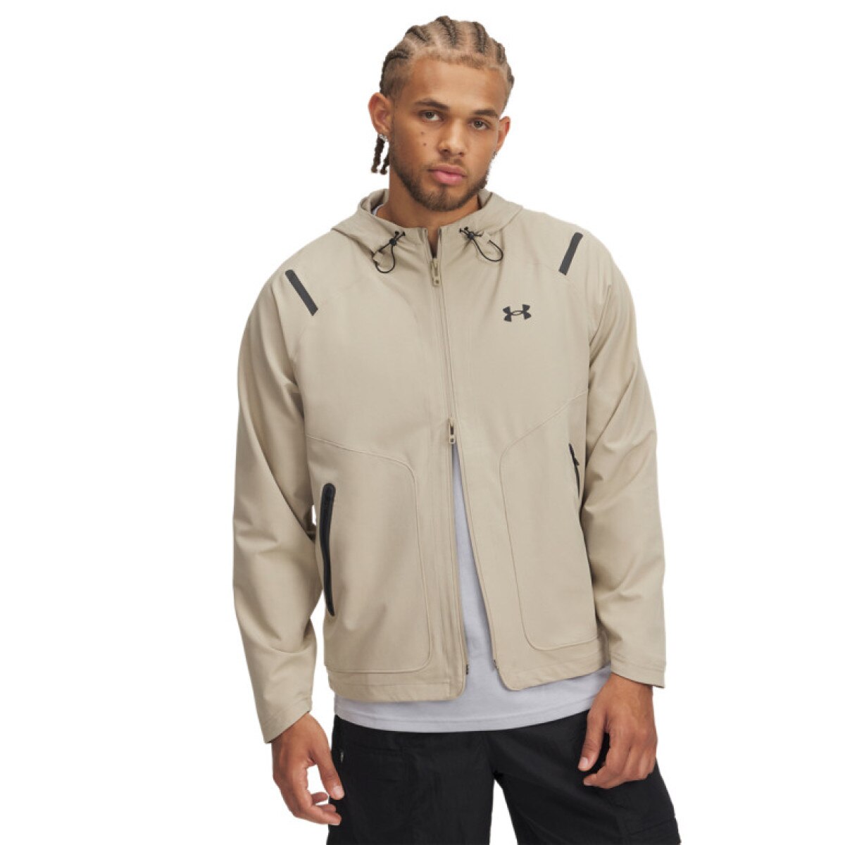 Męska kurtka przejściowa Under Armour UA Unstoppable Jacket Lc - beżowa