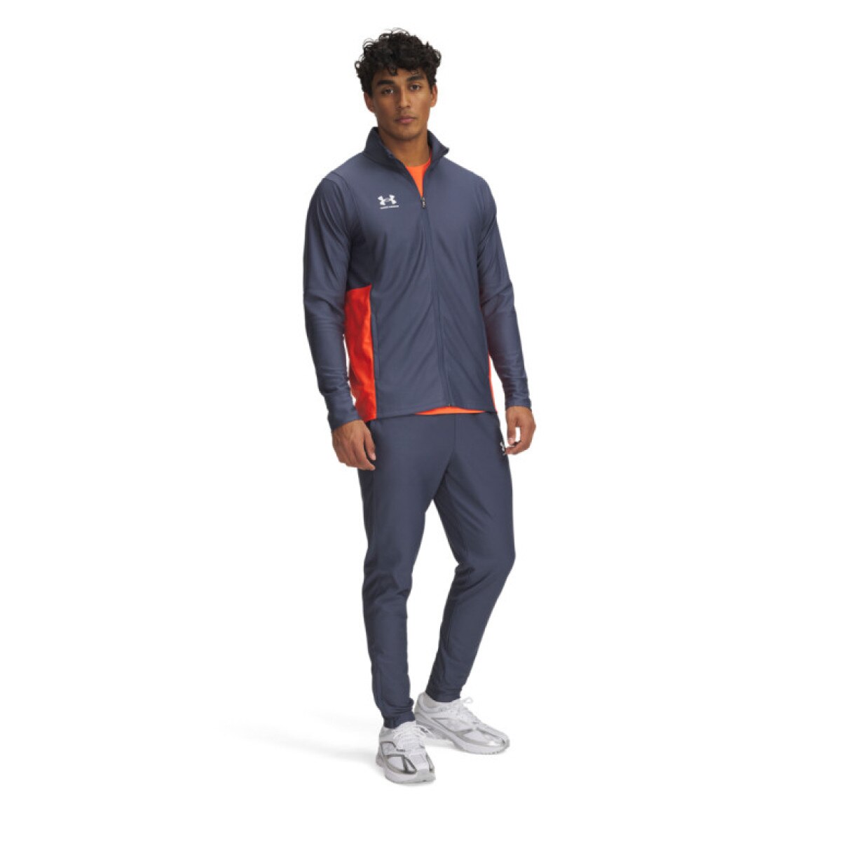 Męski dres komplet treningowy Under Armour UA M\'s Challenger Tracksuit - szary