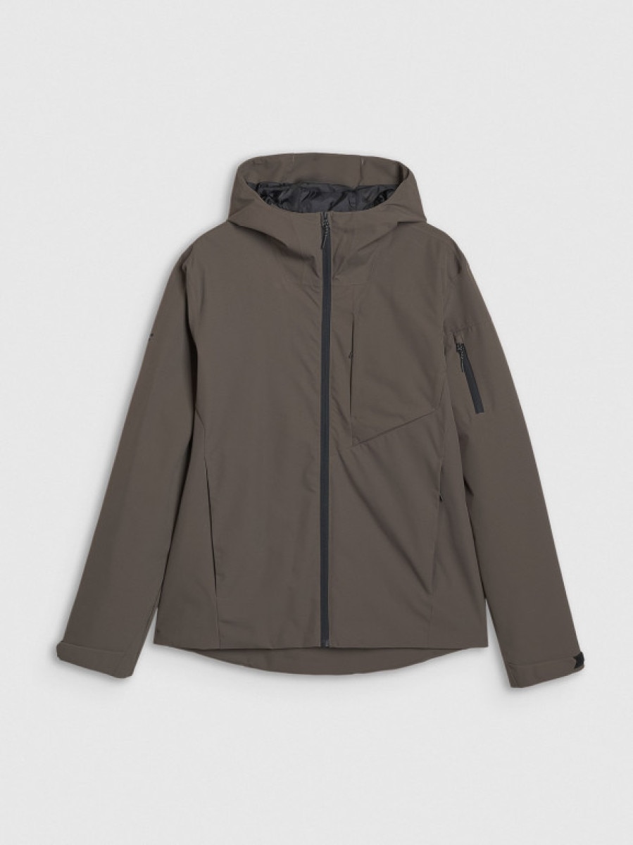 Męska kurtka przejściowa 4F 4FWSS25TTJAM704 - brązowa