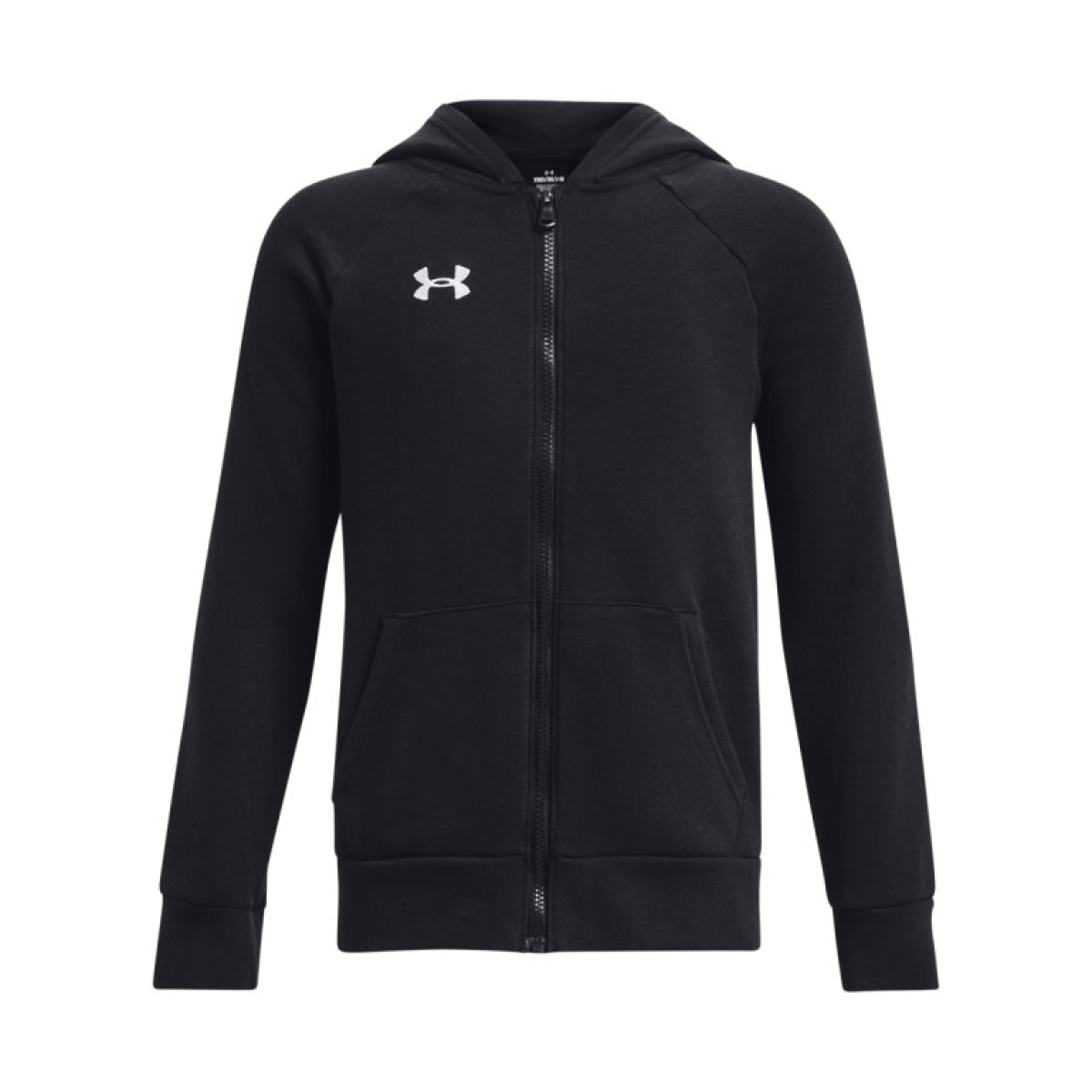 Chłopięca bluza dresowa rozpinana z kapturem Under Armour UA Rival Fleece FZ Hoodie - czarna