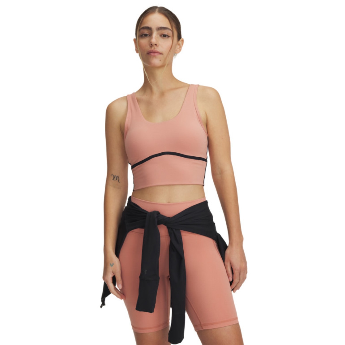 Damski top treningowy Under Armour Meridian Piped Crop Tank - pomarańczowy