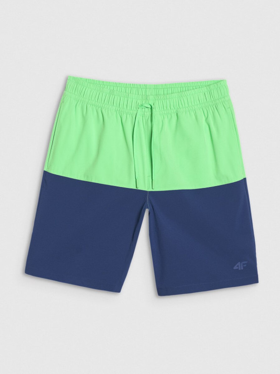Męskie spodenki plażowe 4F 4FWSS25UBDSM135 - zielone