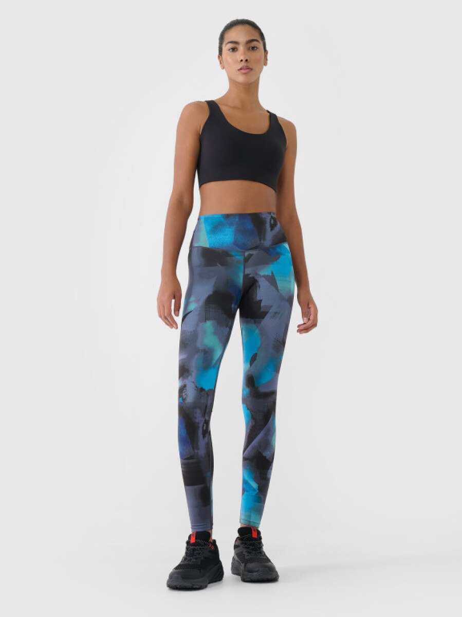 Damskie legginsy treningowe 4F 4FRSS25TFTIF408 - multikolor