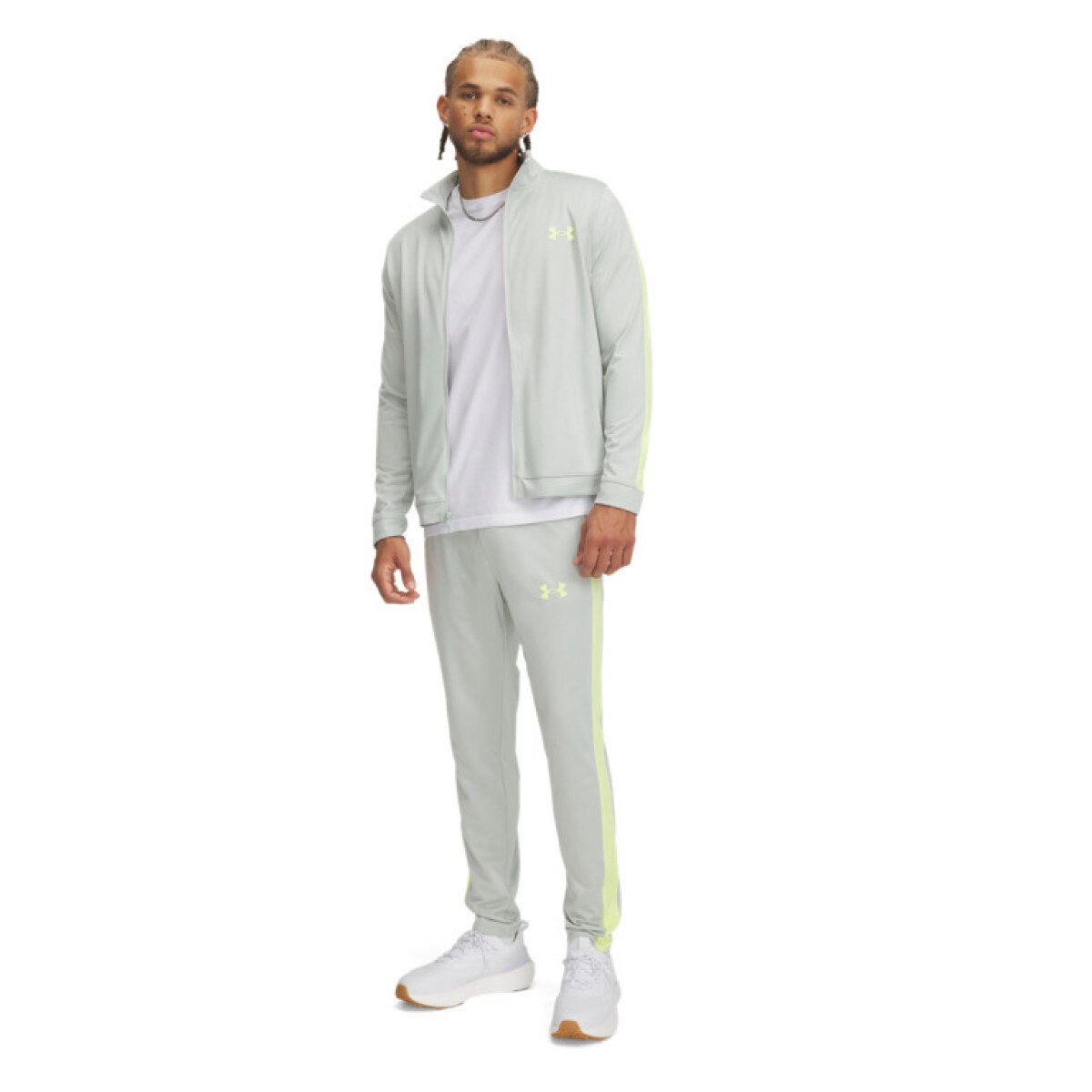 Męski dres komplet treningowy Under Armour UA Rival Knit Track Suit - zielony