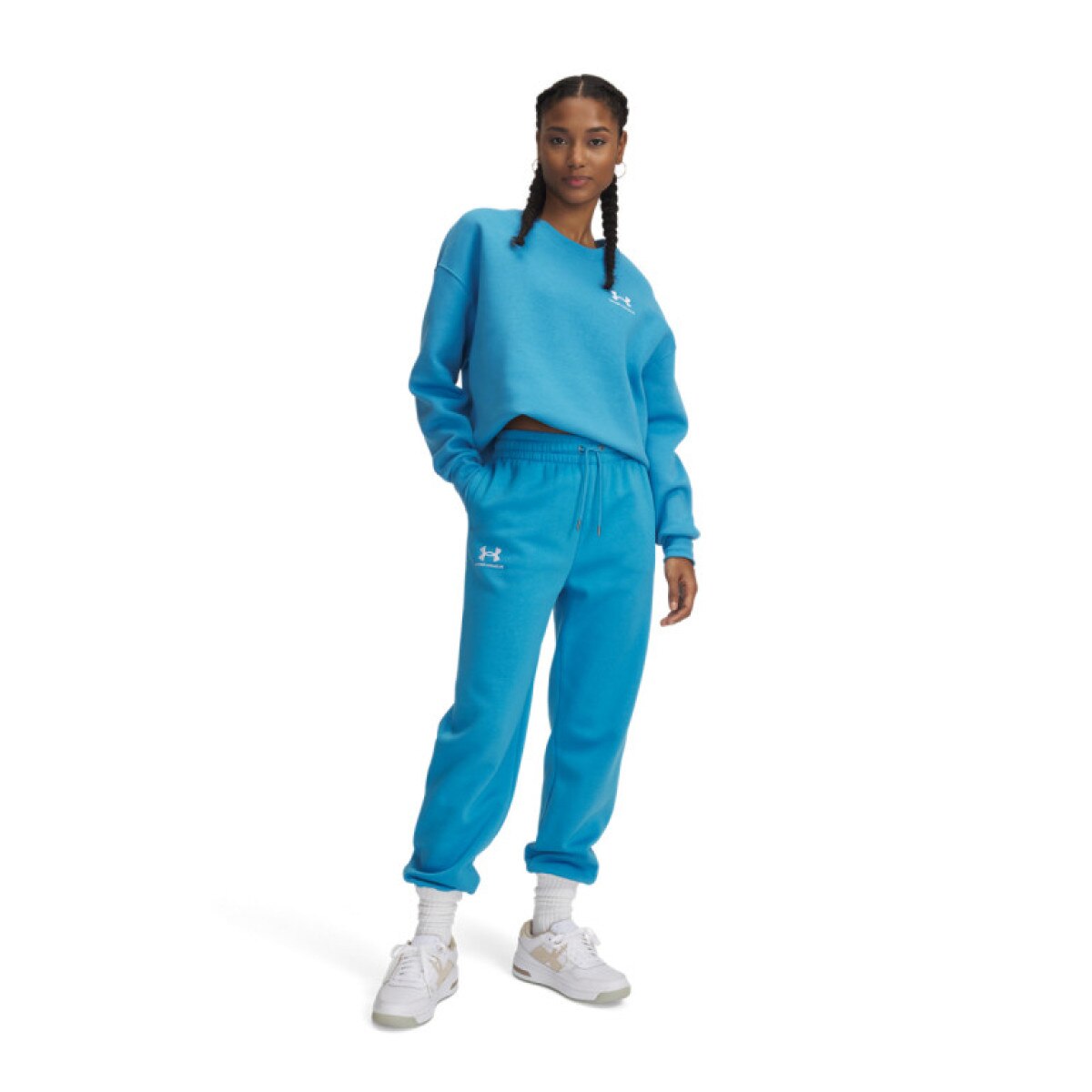 Damskie spodnie dresowe Under Armour UA Icon Fleece - niebieskie