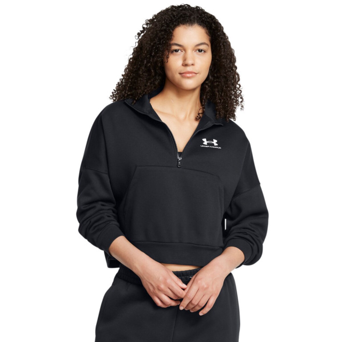 Damska bluza dresowa Under Armour UA Icon Fleece OS HZ - czarna