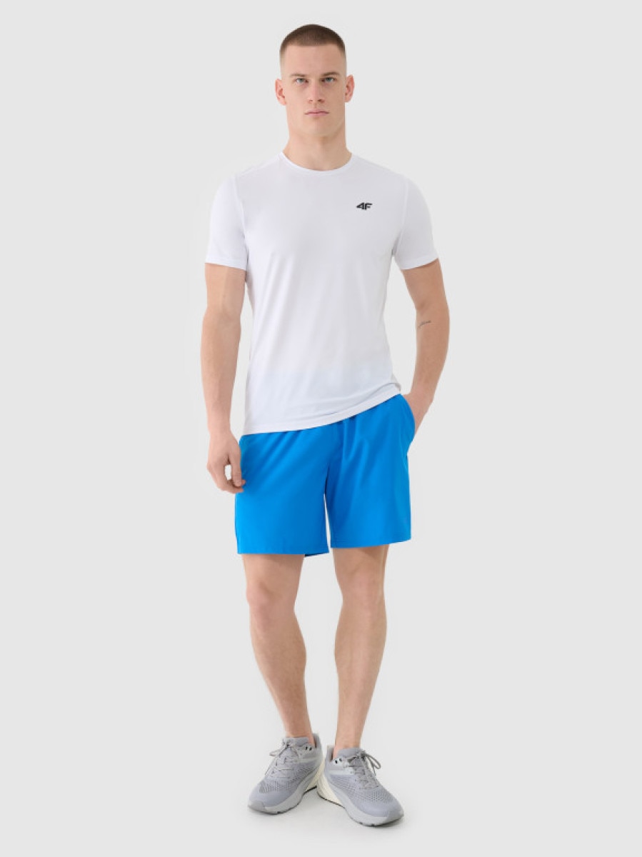 Męskie spodenki treningowe 4F 4FWSS25TFSHM0912 - niebieskie